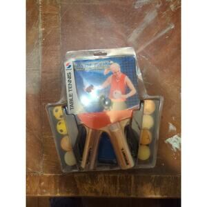 Sealed NIP Sportcraft Ping Pong Organizer Padl Pak Paddle Ball Net Post Set